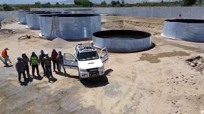Tanque australiano en proyecto agrícola